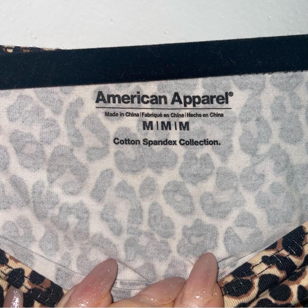 American Apparel Off Shoulder Leopard Body Suit 🐆